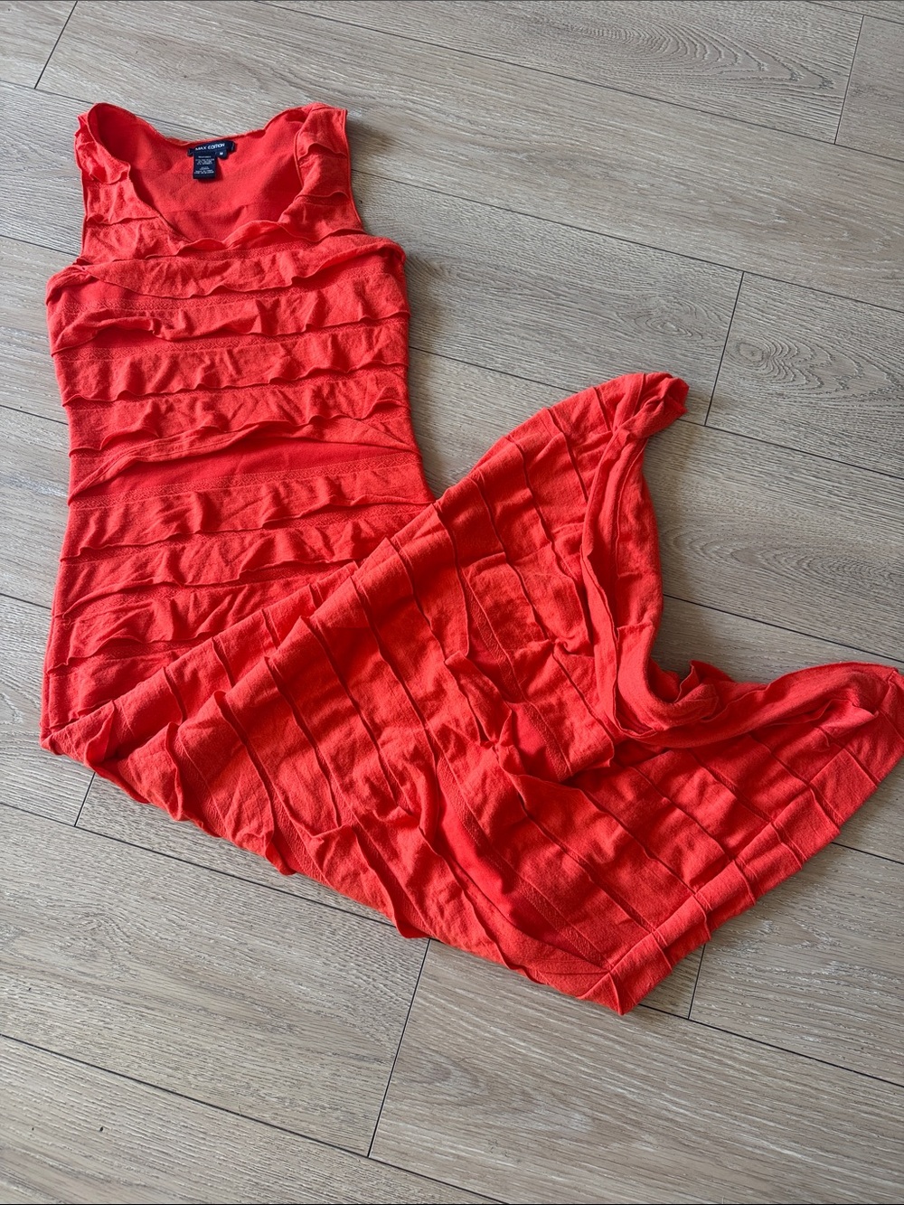 Max Edition Coral Ruffle-Detail Sleeveless Maxi Dress